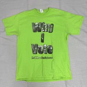 Vintage Gildan  ‘WHY I VOTE’ Men’s t-shirt size Large MLK BLM